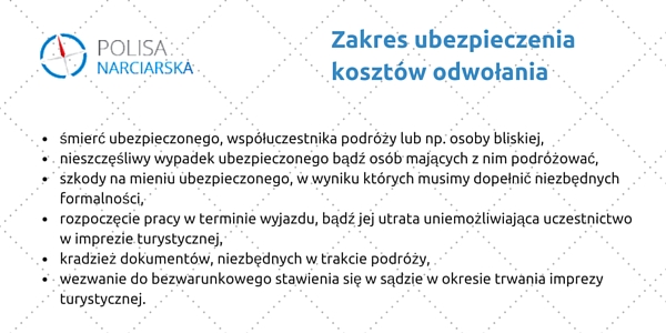 zakres ubezpieczenia kosztów odwołania