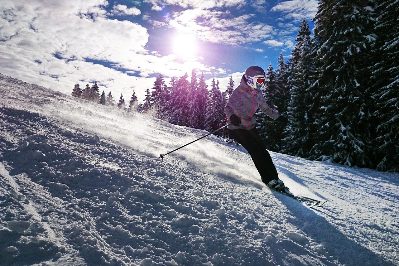 narciarka na stoku